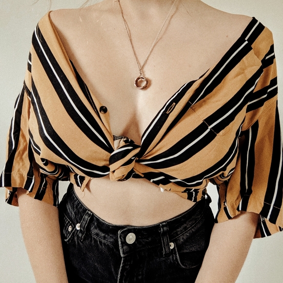 pinstripe button-down - Picture 3 of 4